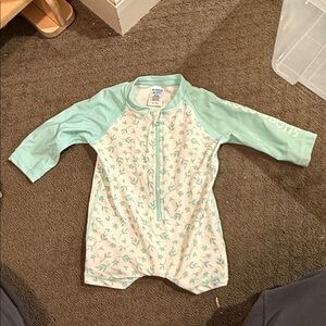 Rugged Butts Mint Green Baby Swimsuit